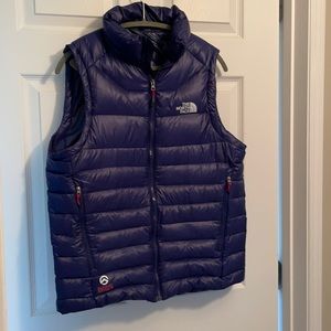 Youth XL The North Face Down Vest, Navy